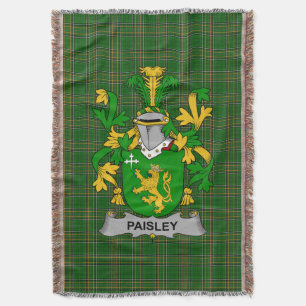 Couverture Armoiries irlandaises Paisley Family Crest Irlande