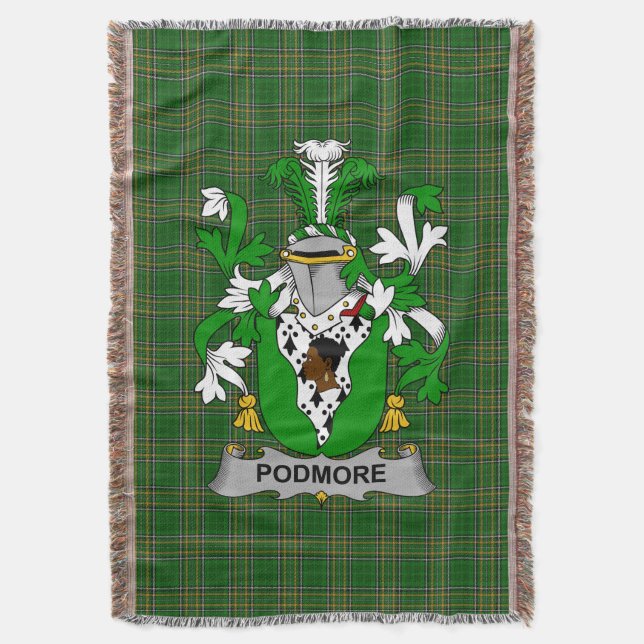 Couverture Armoiries irlandaises Podmore Family Crest Irlande (devant Vertical)