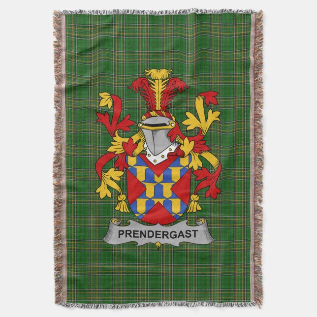 Couverture Armoiries irlandaises Prendergast Family Crest Ire (devant Vertical)