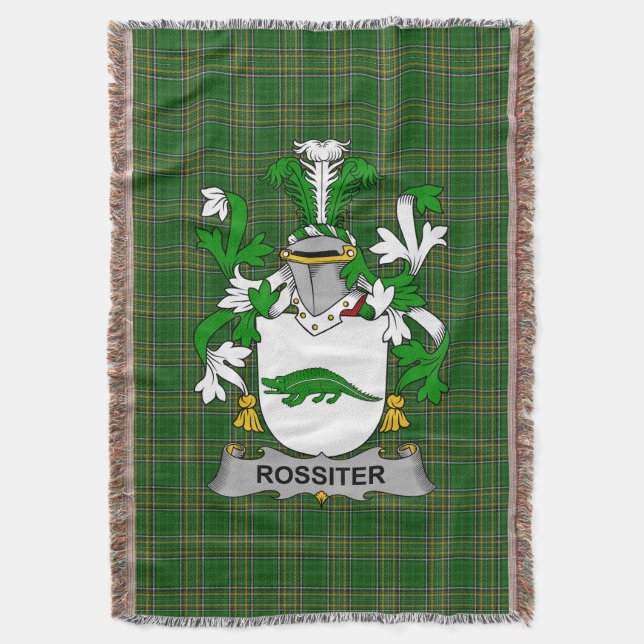 Couverture Armoiries irlandaises Rossiter Family Crest Irland (devant Vertical)