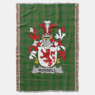 Couverture Armoiries irlandaises Russell Family Crest Irlande