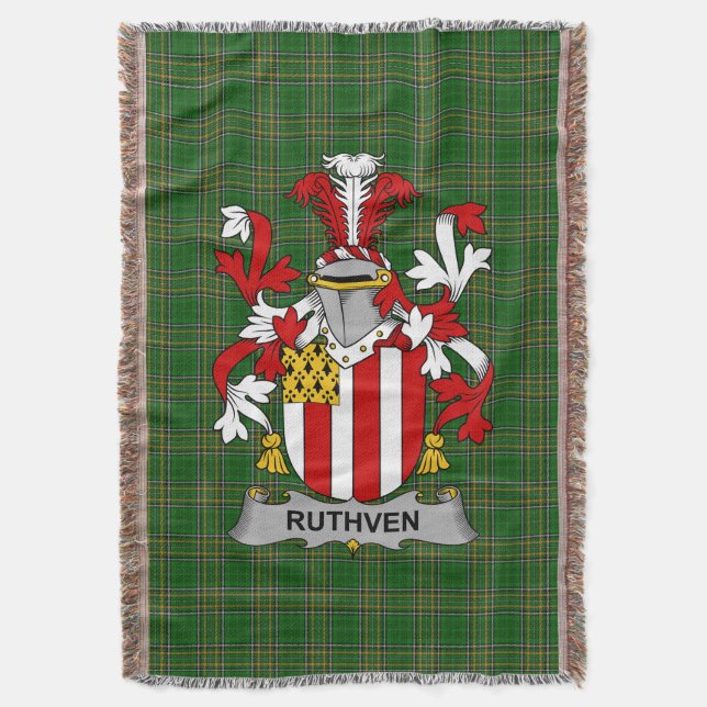 Couverture Armoiries irlandaises Ruthven Family Crest Irlande (devant Vertical)