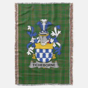 Couverture Armoiries irlandaises Ticheborne Family Crest Irel