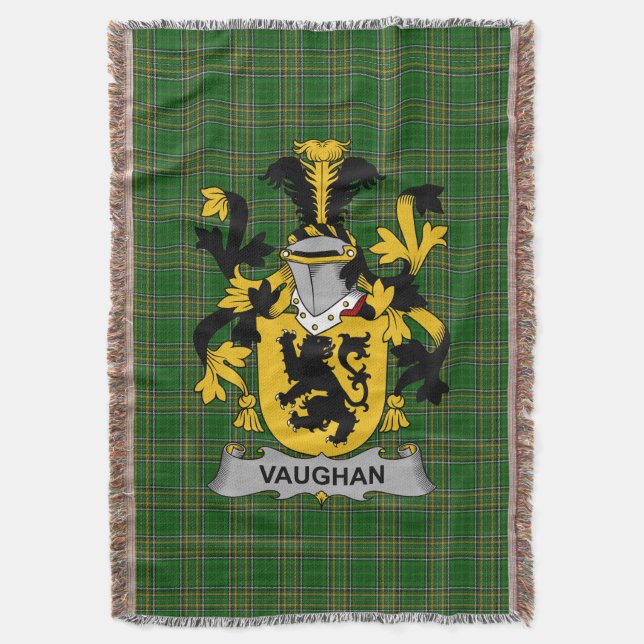 Couverture Armoiries irlandaises Vaughan Family Crest Irlande (devant Vertical)