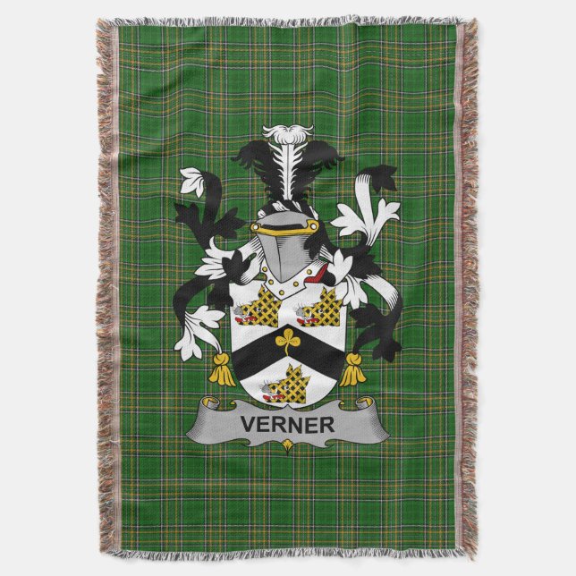 Couverture Armoiries irlandaises verner Family Crest Irlande (devant Vertical)