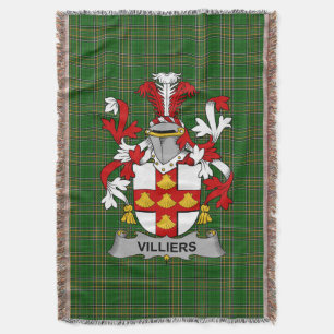 Couverture Armoiries irlandaises Villiers Family Crest Irland