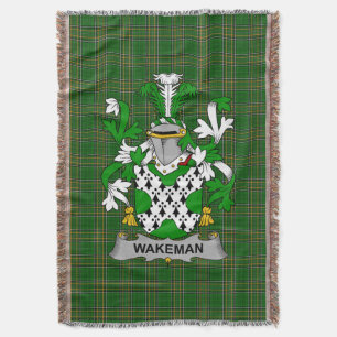 Couverture Armoiries irlandaises Wakeman Family Crest Irlande