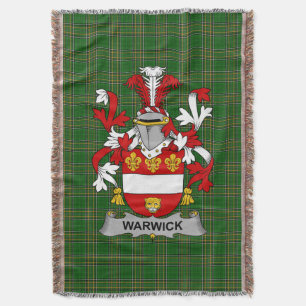 Couverture Armoiries irlandaises Warwick Family Crest Irlande