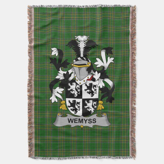 Couverture Armoiries irlandaises Wemyss Family Crest Irlande (devant Vertical)