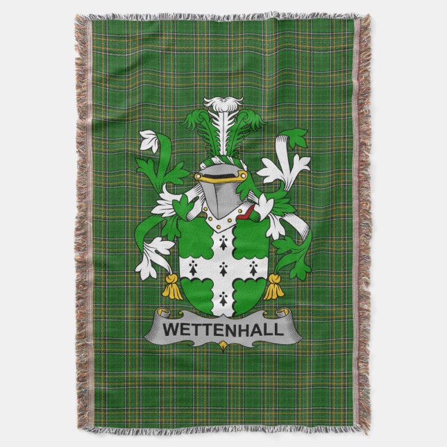 Couverture Armoiries irlandaises Wettenhall Family Crest Irel (devant Vertical)
