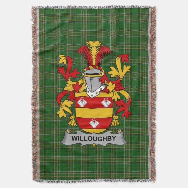 Couverture Armoiries irlandaises Willoughby Family Crest Irel (devant Vertical)