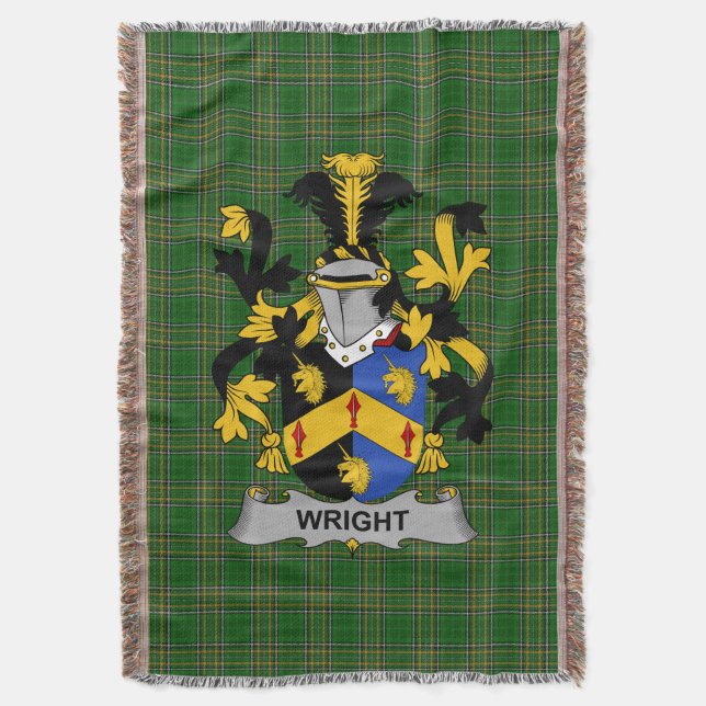 Couverture Armoiries irlandaises Wright Family Crest Irlande (devant Vertical)