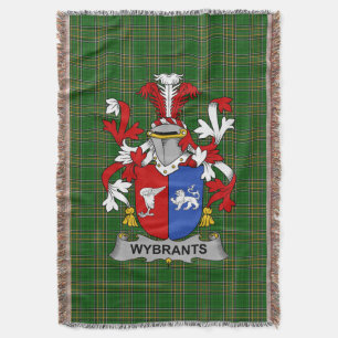 Couverture Armoiries irlandaises Wybrants Family Crest Irland