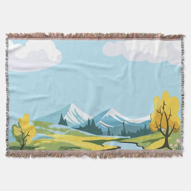 Couverture Arrière - plan du paysage de printemps (Devant)