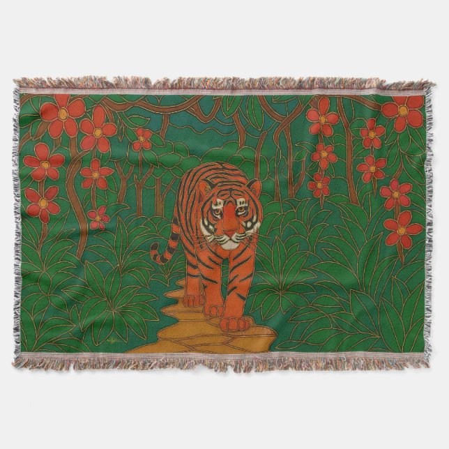 Couverture Art de cloisonné Tigre sur le chemin de la jungle (Devant)