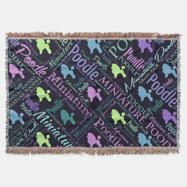 Couverture Art de mot de caniche miniature (Devant)