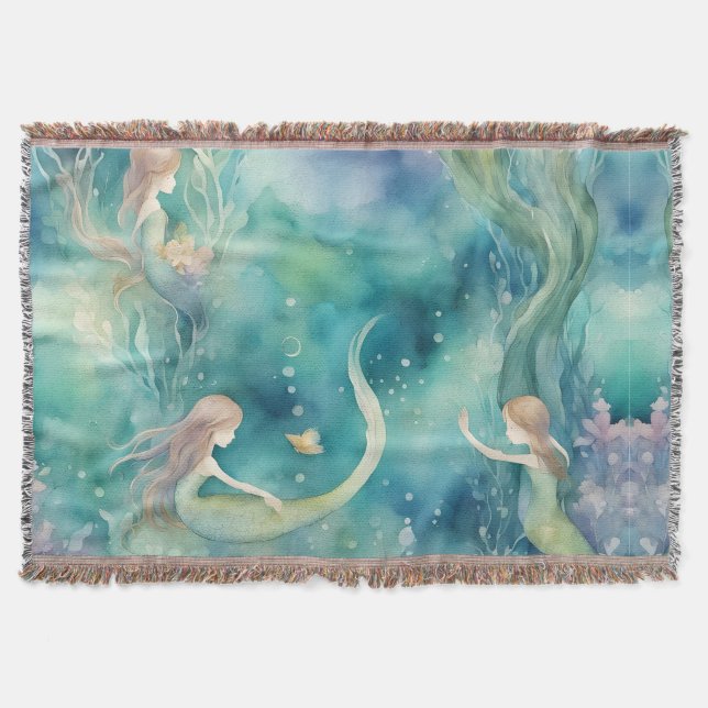 Couverture art de sirènes à l'aquarelle  (Devant)