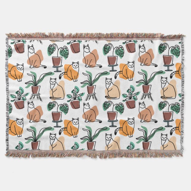 Couverture Art de trait dessin chats et fleurs (Devant)