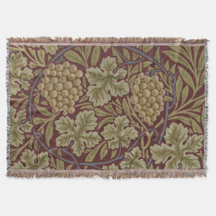 Couverture Art de vigne rouge vert de William Morris