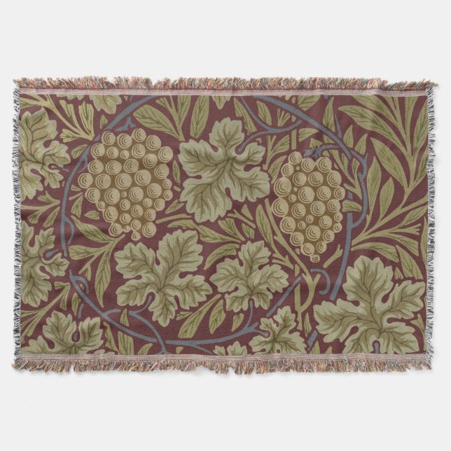 Couverture Art de vigne rouge vert de William Morris (Devant)