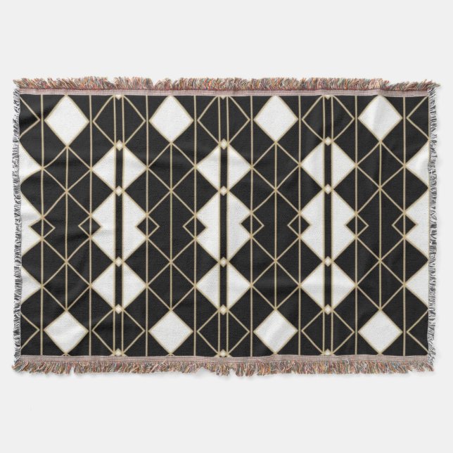 Couverture Art Deco Black and Gold Geometric luxury (Devant)