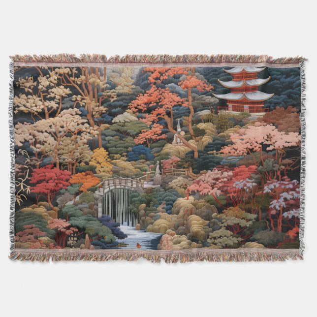 Couverture Art du paysage japonais : Cascade et village (Devant)