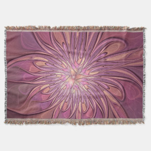 Couverture Art floral fractal moderne abstrait couleurs de ba
