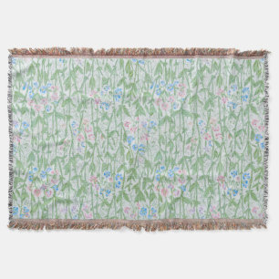 Couverture Art floral pastel de pois de senteur de William Mo