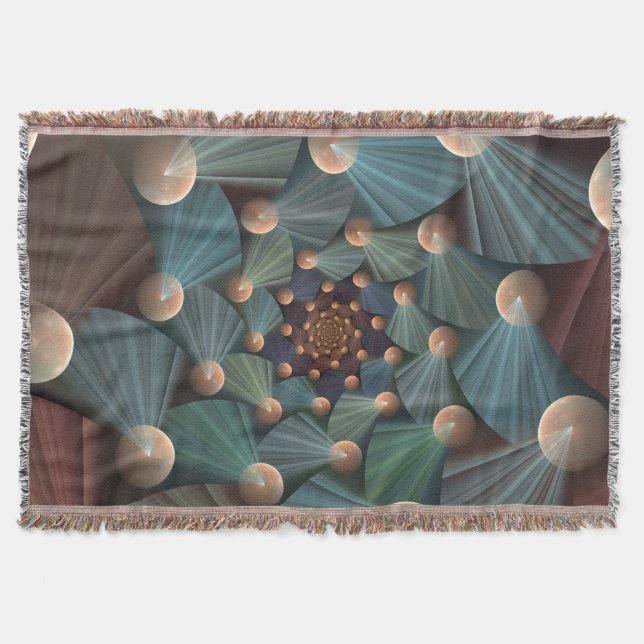 Couverture Art Fractal Abstrait Avec Profondeur Bleu Brown Ar (Devant)