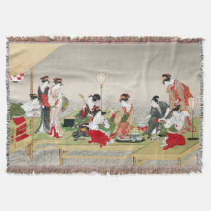 Couverture Art japonais vintage Utagawa Toyohiro Impression