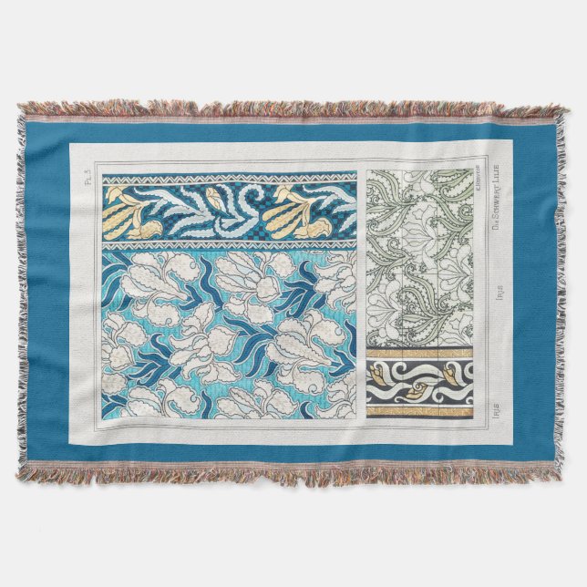 Couverture Art nouveau iris lilerie floral art (Devant)