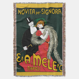 Couverture Art Nouveau Vintage, Amour Romance Mode Italienne