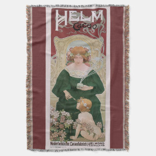 Couverture Art Nouveau vintage Helm Cacao par Privat Livemont