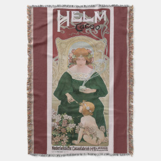 Couverture Art Nouveau vintage Helm Cacao par Privat Livemont