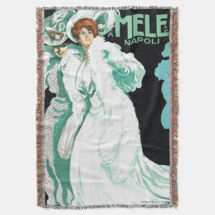 Couverture Art Nouveau vintage, mode italienne, femmes élégan