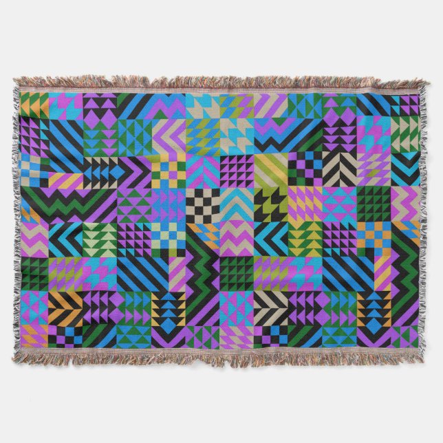 Couverture Art populaire tribal - Bleu (Devant)