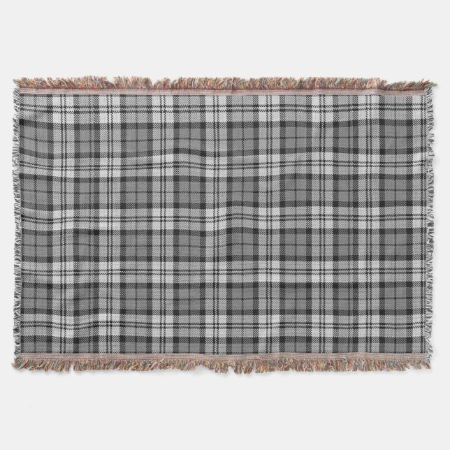 Couverture Ash Grey Blackwatch Campbell Tartan Plaid (Devant)