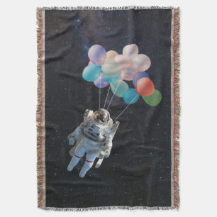 Couverture Astronaute Stars & Space Colorful Balloons