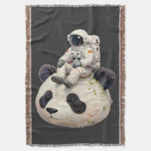 Couverture Astronaute sur un panda spatial surréaliste, étran