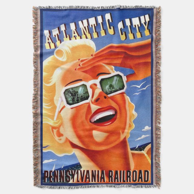 Couverture Atlantic City via la Pennsylvania Railroad (devant Vertical)