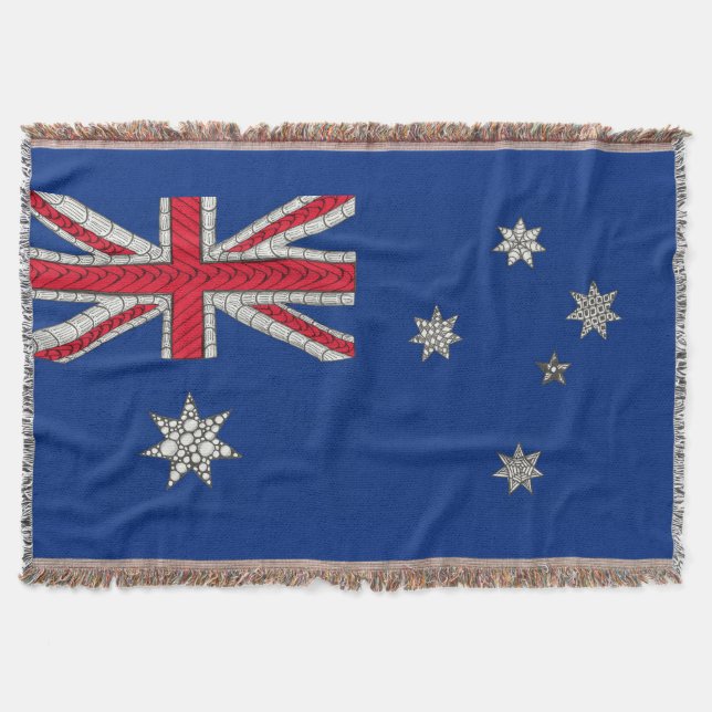 Couverture Australie Drapeau unique Art Souvenir original (Devant)