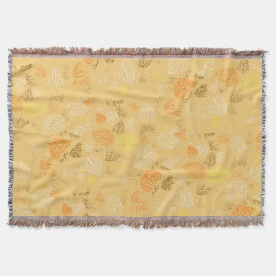 Couverture Automne, motif de feuilles 4
