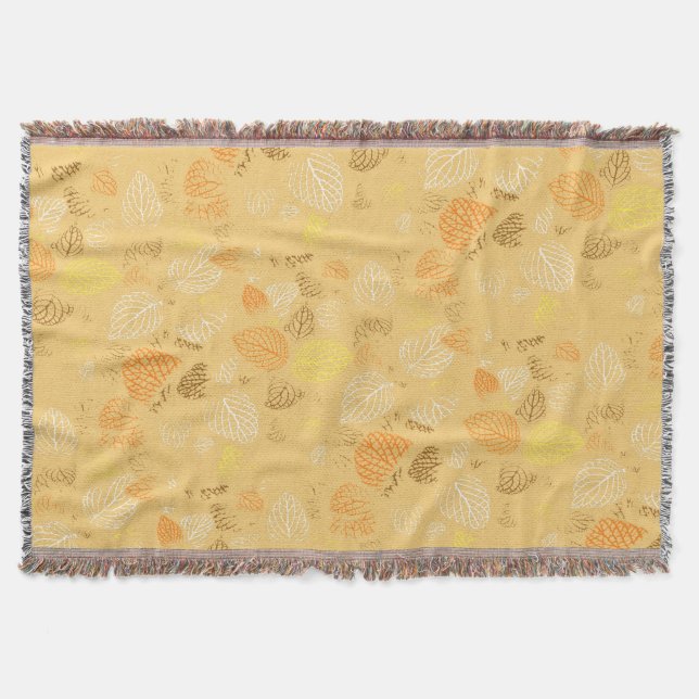 Couverture Automne, motif de feuilles 4 (Devant)