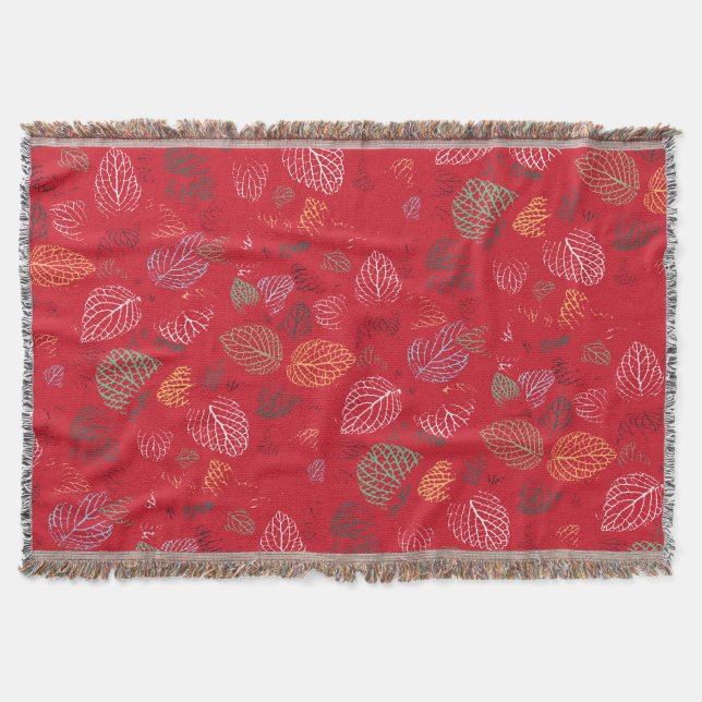 Couverture Automne, Motif Feuille (Devant)