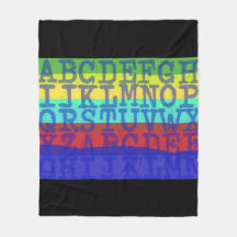 Couverture avec lettres anglaises