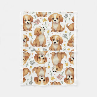 Couverture avec motif chien mignon