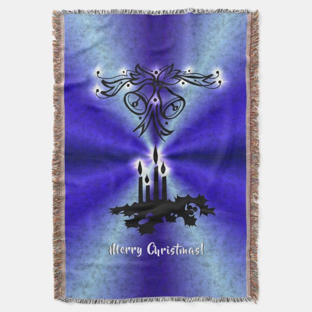 Couverture Avent, Artdeco de Noël sur Blue Green Rainbow (devant Vertical)
