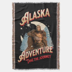 Couverture Aventure Bigfoot en Alaska Art Rétro de la Nature