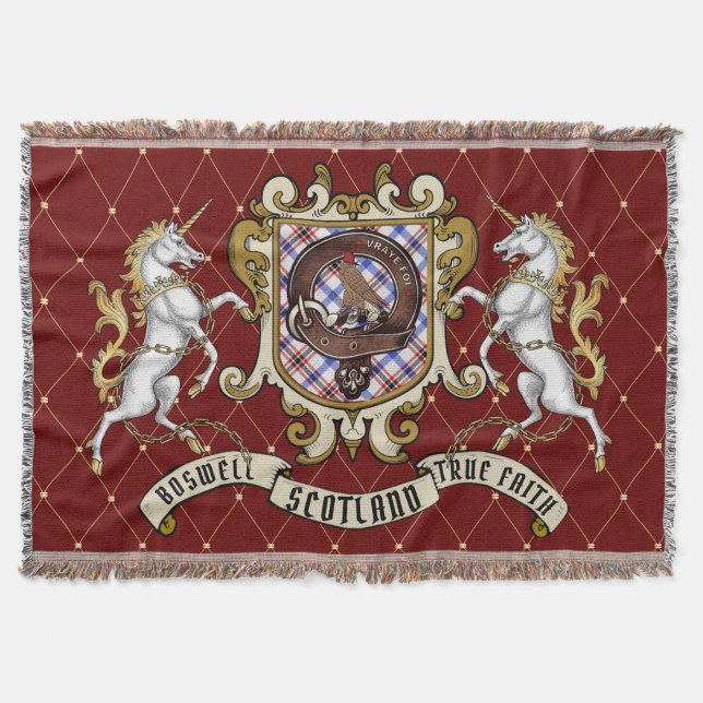 Couverture Badge Boswell Clan & Tartan (Devant)