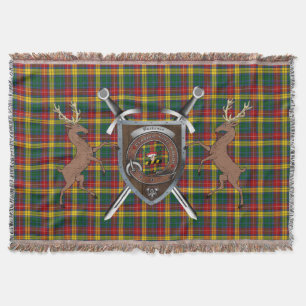 Couverture Badge De Clan Buchanan & Tartan Lance Blanket